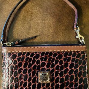 Small Brown Dooney & Bourke Mini Clutch